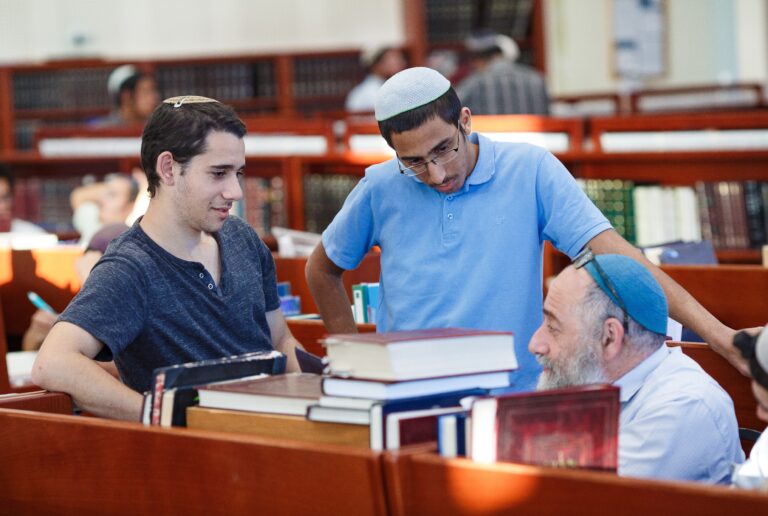 לימוד עיון בחברותא עם רב
